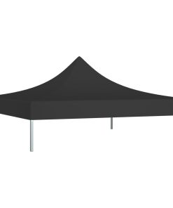 Krov za šator za zabave 2 x 2 m crni 270 g/m²
