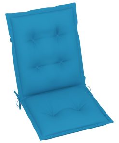Jastuci za vrtne stolice 4 kom plavi 100 x 50 x 7 cm
