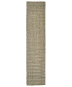 Tepih od prirodnog sisala 80 x 350 cm sivo-smeđi