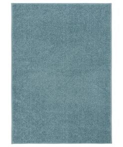Tepih s kratkim vlaknima 140 x 200 cm plavi