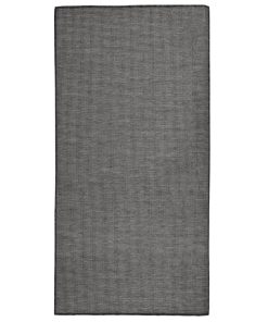 Vanjski tepih ravnog tkanja 100 x 200 cm sivi