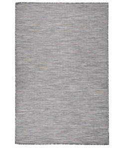 Vanjski tepih ravnog tkanja 120 x 170 cm smeđe-crni