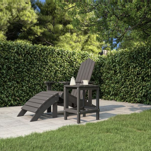 Vrtni stol Adirondack antracit 38 x 38 x 46 cm HDPE - Slika 3