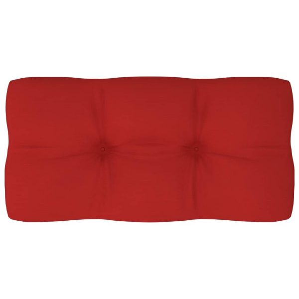 Jastuk za sofu od paleta crveni 80 x 40 x 10 cm