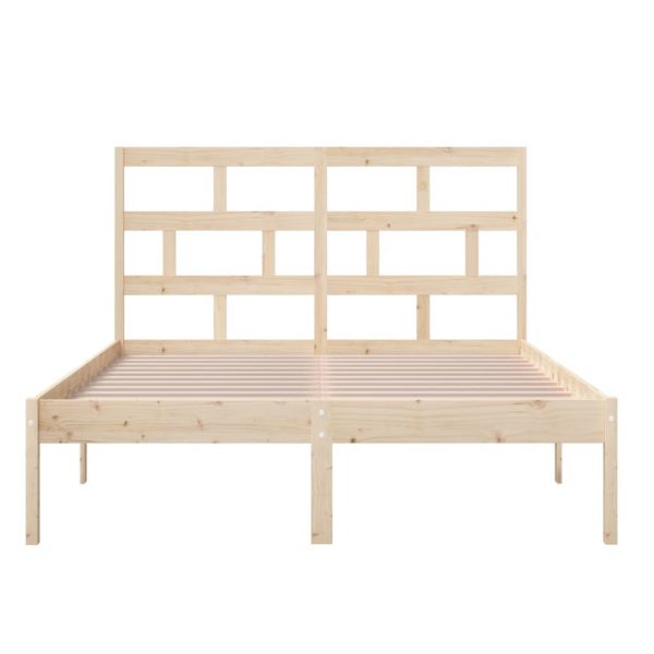 Okvir za krevet od masivnog drva 150 x 200 cm 5FT veliki bračni - Slika 4