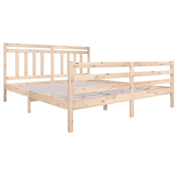 Okvir za krevet od masivnog drva 180 x 200 cm 6FT veliki bračni - Slika 3