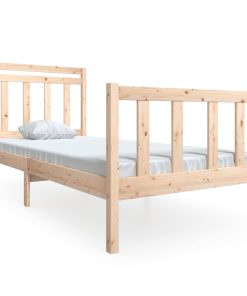 Okvir za krevet od masivnog drva 90 x 190 cm 3FT6 jednokrevetni