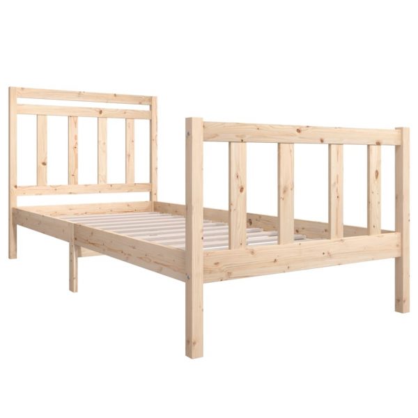 Okvir za krevet od masivnog drva 90 x 190 cm 3FT6 jednokrevetni - Slika 3