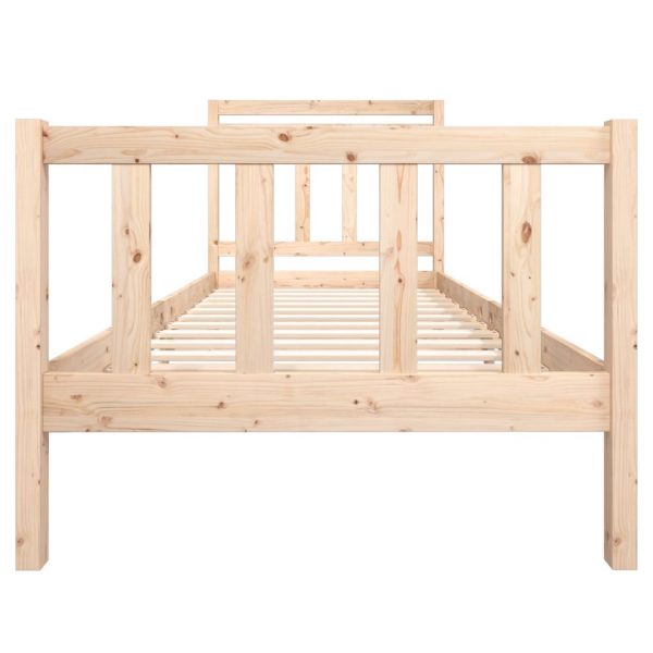 Okvir za krevet od masivnog drva 90 x 190 cm 3FT6 jednokrevetni - Slika 4