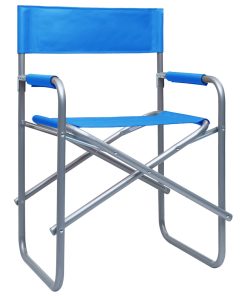 Redateljske stolice 2 kom čelične plave