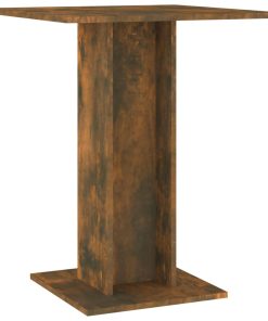 Bistro stol boja dimljenog hrasta 60x60x75 cm konstruirano drvo