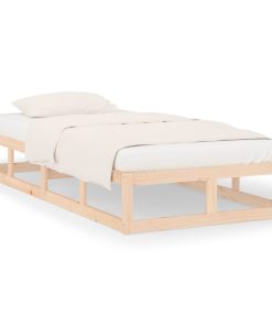 Okvir za krevet 100 x 200 cm od masivnog drva