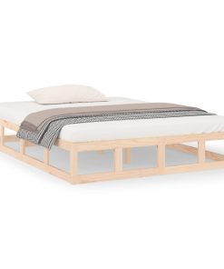 Okvir za krevet 200 x 200 cm od masivnog drva