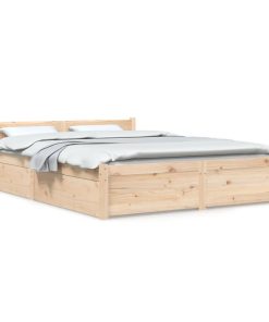 Okvir za krevet s ladicama 140 x 200 cm