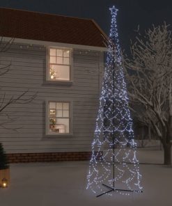 Stožasto božićno drvce hladno bijelo 3000 LED žarulja 230x800cm