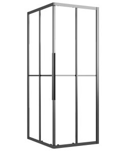 Tuš-kabina napola matirana ESG 80 x 70 x 180 cm crna