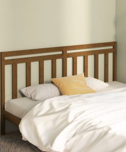Uzglavlje za krevet boja meda 186 x 4 x 100 cm masivna borovina