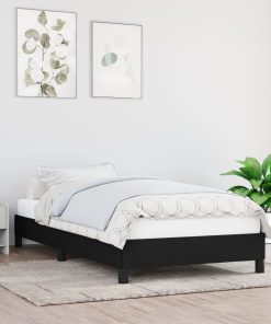 Okvir za krevet crni 90x190 cm od tkanine