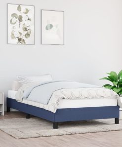 Okvir za krevet plavi 90x190 cm od tkanine