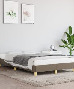 Okvir za krevet smeđesivi 120x200 cm od tkanine