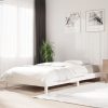 Složivi krevet bijeli 90x200 cm od masivne borovine
