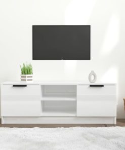 TV ormarić sjajni bijeli 102x35x36