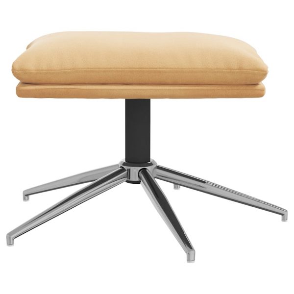Tabure krem 60 x 60 x 39 cm od mikrovlakana - Slika 3