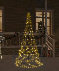 Božićno drvce na stijegu 200 LED žarulja tople bijele 180 cm