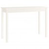 Konzolni stol bijeli 110 x 40 x 75 cm od masivne borovine