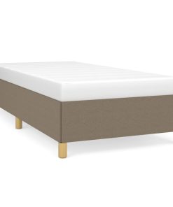 Okvir za krevet smeđesivi 90x190 cm od tkanine