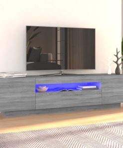 TV ormarić s LED svjetlima boja hrasta sonome 160 x 35 x 40 cm