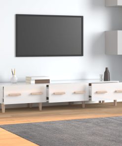 TV ormarić sjajni bijeli 150 x 34