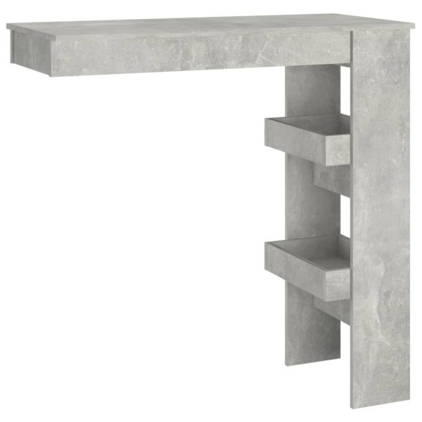Zidni barski stol boja betona 102x45x103