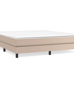 Krevet box spring s madracem cappuccino 180x200 cm umjetna koža