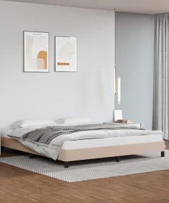 Okvir za krevet boja cappuccina 180x200 cm od umjetne kože