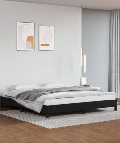 Okvir za krevet crni 180x200 cm od umjetne kože