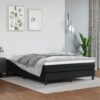 Okvir za krevet s oprugama crni 140x200 cm od umjetne kože