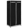 282437 Wardrobe Black 75x50x160 cm