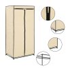 282443 Wardrobes 2 pcs Cream 75x50x160 cm