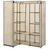 282451 Corner Wardrobe Cream 130x87x169 cm