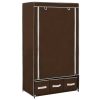 282458 Wardrobe Brown 87x49x159 cm Fabric