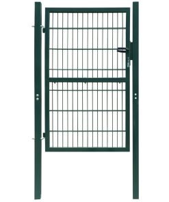 2D vrata za ogradu (jednostruka) zelena 106 x 190 cm