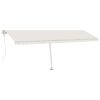 Automatska tenda sa senzorom za vjetar LED 600 x 300 cm krem