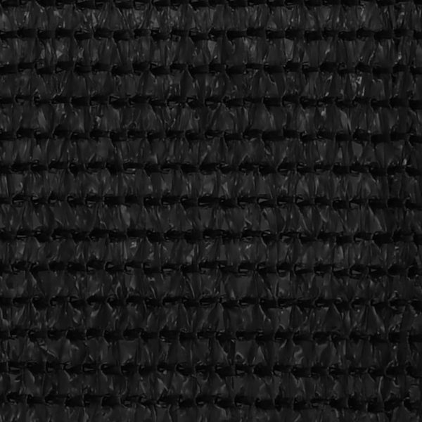 Balkonski zastor crni 120 x 600 cm HDPE