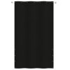 Balkonski zastor crni 140 x 240 cm od tkanine Oxford