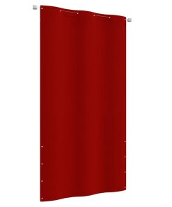 Balkonski zastor crveni 120 x 240 cm od tkanine Oxford