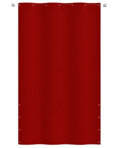 Balkonski zastor crveni 140 x 240 cm od tkanine Oxford