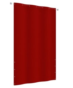 Balkonski zastor crveni 140 x 240 cm od tkanine Oxford