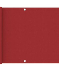 Balkonski zastor crveni 75 x 300 cm od tkanine Oxford
