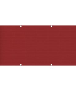 Balkonski zastor crveni 75 x 400 cm HDPE